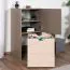 Children's room - Chest of drawers Skalle 15, Colour: Brown / Light Brown - Measurements: 94 x 47 x 49 cm (h x w x d)