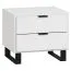 Chiflero 41 Night Dresser | White | Soft Touch Finish | LED Lighting | 40 x 45 x 40 cm