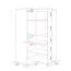 Revolving Door Corner Wardrobe Vacas 14 | White/Black | 195 x 102 x 104 cm | LED Sensor | Soft Close