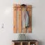 Bering 02 Coat Rack | Dimensions: 80 x 22 x 119 cm | for the hallway | Color: Artisan Oak | ABS edges | laminated | modern design | 1 shelf