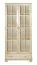 Display case solid pine wood, Natural Junco 34 - Measurements: 195 x 80 x 35 cm (H x W x D)