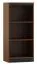 Mojokerto 08 Shelf | Walnut / Black | 121 x 55 x 39 cm | Modern Laminated Wood Fiberboard