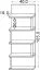 Suspended rack / Wall shelf Catamarca 08, Colour: Nut - 105 x 40 x 18 cm (h x w x d)