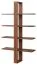 Gorica 17 Wall Shelf | Rustic Oak Finish | 120 x 68 x 24 cm | 4 Shelves | Elegant & Sturdy Design