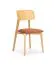 Dining Chair with Upholstered Seat | Oak Frame & Rust Portland Fabric | 47 x 50 x 80 cm | Pet-Friendly