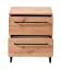 Bedside Cabinet with Two Drawers Crina 07 | Artisan Oak | Black Handles & Legs | 54 x 45.5 x 35 cm | ABS Edge Protection