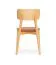 Dining Chair with Upholstered Seat | Oak Frame & Rust Portland Fabric | 47 x 50 x 80 cm | Pet-Friendly