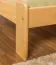 Children's Bed / Youth Bed Solid Pine Natural A10 | 140 x 200 cm | Includes Slatted Frame | Modern Design