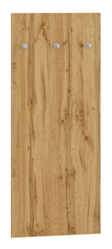 Coat rack Vamdrup 07, Colour: Oak - Measurements: 110 x 45 x 2 cm (h x w x d)