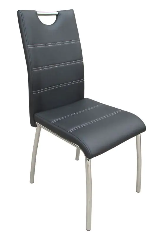 Maridi 45 Chair, Colour: Black - Measurements: 95 x 42 x 42 cm (H x W x D)