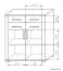 Chest of drawers Aitape 47, colour: dark Sonoma oak / light Sonoma oak - Measurements: 105 x 90 x 40 cm (H x W x D)