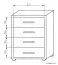 Kerowagi 24 chest of drawers, colour: Sonoma oak - Measurements: 90 x 70 x 41 cm (H x W x D)