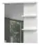 Mirror with shelf Garim 52, Colour: White High Gloss - Measurements: 89 x 76 x 17 cm (H x W x D)