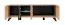 Nordkapp 06 TV Cabinet | Hickory Jackson / Black | 52 x 160 x 45 cm | 4 Compartments | Push To Open