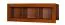 Suspended rack / Wall shelf Dahra 06, Colour: Oak Brown - 42 x 120 x 28 cm (h x w x d)