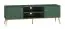 TV base cabinet Inari 05, Colour: forest green - measurements: 54 x 160 x 40 cm (H x W x D), with 2 doors and 4 compartments.