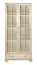 Display case solid pine wood, Natural Junco 34 - Measurements: 195 x 80 x 35 cm (H x W x D)