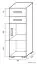 Chest of drawers Garut 14, Colour: Sonoma Oak - Measurements: 118 x 40 x 40 cm (H x W x D)
