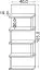 Suspended rack / Wall shelf Catamarca 08, Colour: Nut - 105 x 40 x 18 cm (h x w x d)