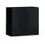 Wall cabinet with push-to-open function Möllen 06, color: black - Dimensions: 30 x 30 x 25 cm (H x W x D)