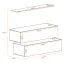 Two Kongsvinger 120 TV base units / wall units, color: Wotan oak - Dimensions: 110 x 130 x 30 cm (H x W x D), with four compartments