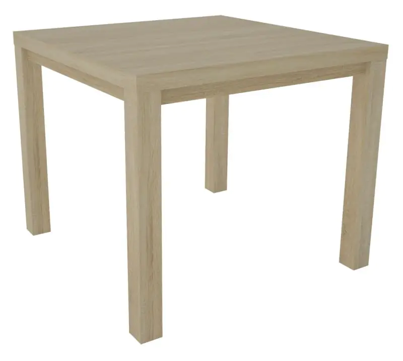 Varbas dining table, Colour: Oak - Measurements: 80 x 80 x 77 cm (W x D x H)