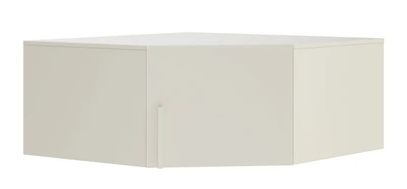 Wardrobe extension for corner closet Edegem 04 | color: cashmere | 1 door | 1 compartment | ABS edges | 95 x 95 x 40 cm