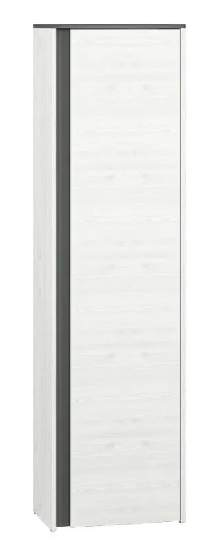 Cupboard Fjends 06, Colour: Pine White / Anthracite - Measurements: 198 x 54 x 34 cm (H x W x D)