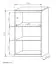 Chest of drawers Mojokerto 18, Colour: Walnut / Black - Measurements: 121 x 70 x 39 cm (H x W x D)