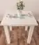 Table solid pine wood white lacquered Junco 239A - Dimension: 80 x 80 cm