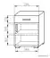 Bedside table Grogol 23, Colour: Sonoma Oak - Measurements: 50 x 40 x 40 cm (H x W x D)