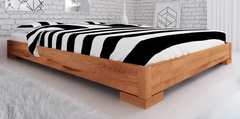 Single bed / Guest bed Kapiti 10 solid beech oiled - Lying area: 140 x 200 cm (W x L)