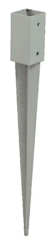 Postanchor, galvanized - Measurements: 7 x 7 cm