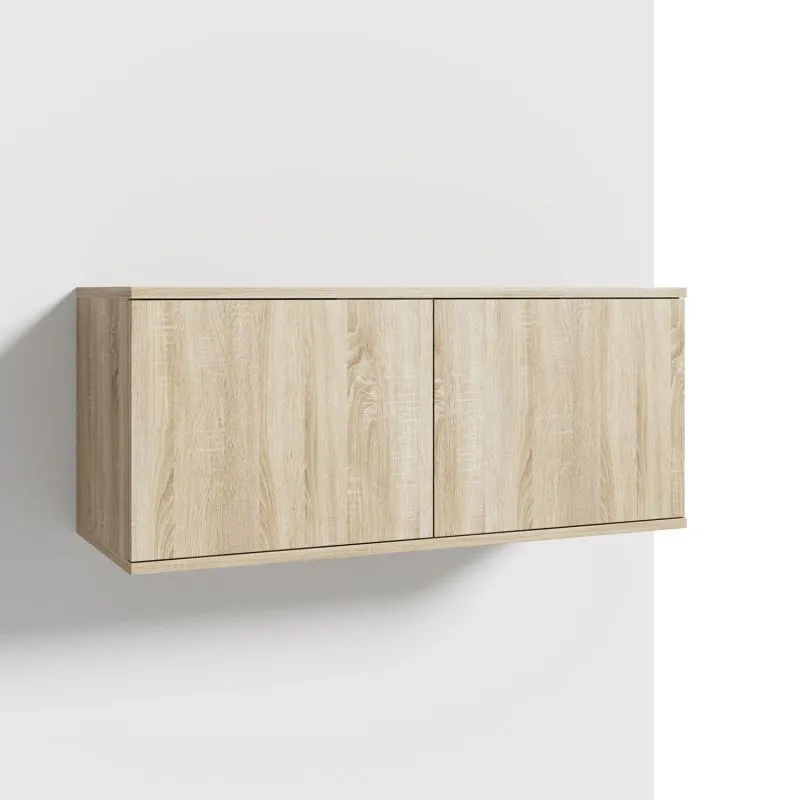 Wall Unit for Wardrobe Zapopan 80 | Sonoma Oak | Push-to-Open | 40 x 100 x 40 cm | Two Compartments