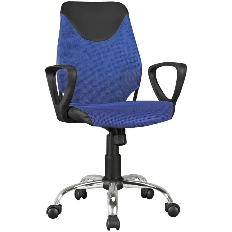 Children's Desk Chair Apolo 95 | Breathable Mesh | Blue/Black | Adjustable Height | For 120-160 cm
