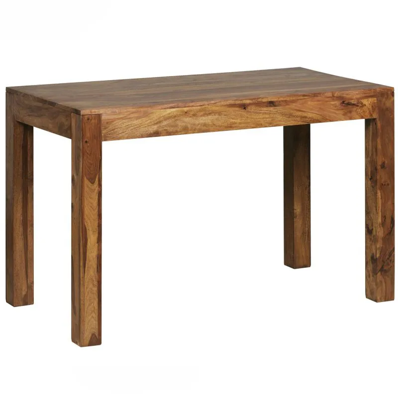 Sheesham Solid Wood Dining Table Apolo 187 | Handmade | 60 x 120 cm | Modern Design | Unique Grain