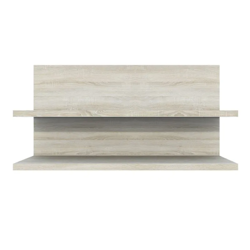 Suspended Wall Shelf Pamulang 13 | Sonoma Oak Finish | 62 x 120 x 25 cm | Modern Floating Rack