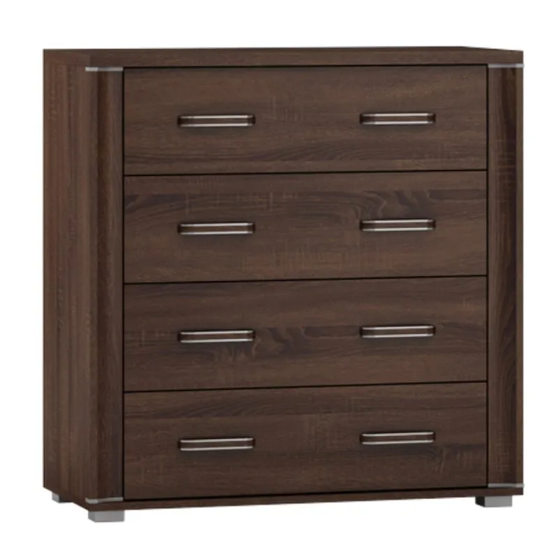 Chest of Drawers Aitape 14 | Dark Sonoma Oak | 92 x 90 x 40 cm | 4 Drawers | Modern Storage Solution