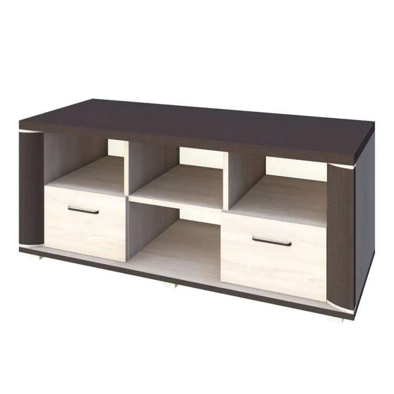 TV Base Cabinet Aitape 07 | Dark Sonoma Oak / Light Sonoma Oak | 53 x 135 x 49 cm | Modern Design