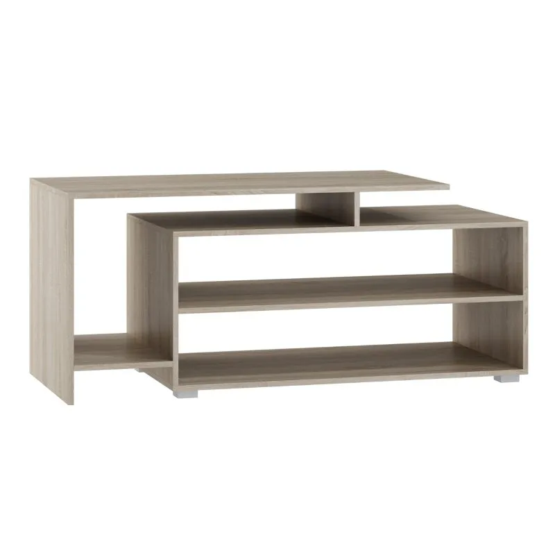 TV Base Cabinet 140 cm Wide | Light Sonoma Oak Finish | Kundiawa 17 | Modern Storage Solution