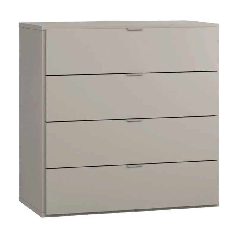 Chest of drawers Bentos 07, Colour: Grey - measurements: 92 x 90 x 47 cm (h x w x d)