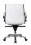 Genuine leather office chair Apolo 47, color: white / chrome, with lush upholstery