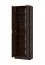 Tall Shoe Cabinet Smeda 02 | 7 Compartments | Dark Sonoma Oak | 2 Doors | Entrance Hall | 191.5 x 60 x 33 cm | ABS Edges