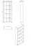 Knide 09 High Shelf | White | 5 Compartments | ABS Edge Protection | 176.5 x 70 x 24.5 cm | Simple Design