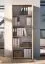 File Cabinet | Color: Lindberg Oak | 2 hinged doors | Soft-close feature | 5 compartments | Lockable doors | 79 x 34 x 203 cm | For the office and home office