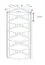 Solid Pine Corner Shelf Junco 59 | Natural Finish | 200 x 42 x 30 cm | 5-Tier Space-Saving Storage