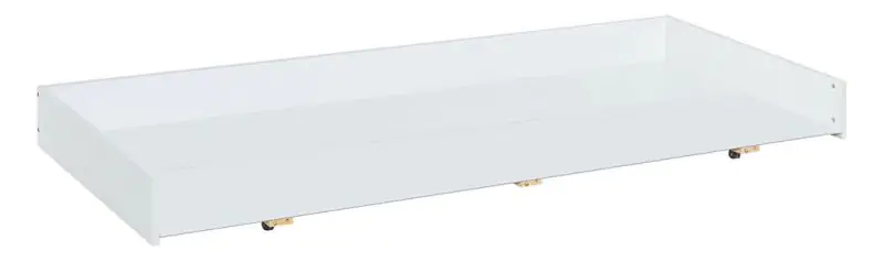 Drawer for kid bed Skalle, Colour: White - Measurements: 20 x 197 x 86 cm (H x W x D)