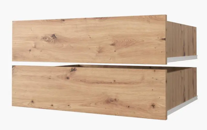 Drawers for closet, set of 2, Colour: Oak Artisan - for closets with the width of 100 cm.