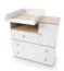 Chest of Drawers Asbeek 04 | Oak/White | For Children's Room | 90 x 90 x 40 cm | 1 Door | 3 Drawers | 3 Compartments