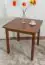 Table pine solid wood oak colored 002 (angular) - Dimensions 75 x 75 cm (W x D)